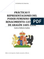 Prácticas Y Representaciones Del Poder Femenino en El Renacimiento: Catalina DE ARAGÓN 1485-1536