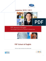 FBT School of English Prospectus Birmingham Feb 2011