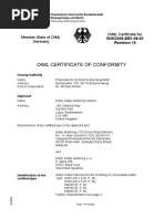 Member State of OIML Germany OIML Certificate No