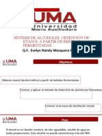 Síntesis de Alcoholes-Obtención de Etanol A Partir de Bebidas Fermentadas