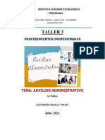 Taller 3 Auxiliar Administrativo