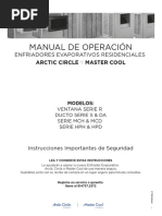 Manual de Operación: Enfriadores Evaporativos Residenciales