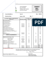 Cement Mill Test - Fairborn Cement Company Type-IA - Jan2022