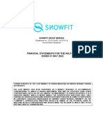 Financial Statements For The Half-Year ENDED 31 MAY 2022: Snowfit Group Berhad