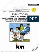 Tle-Ict-Css: Quarter 4 - Module 7-8: Maintaining and Repairing Computer Systems and Networks (MRCN)