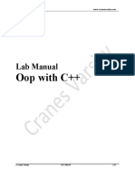 Lab Manual: Oop With C++