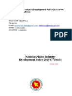 National Plastic Policy 2020