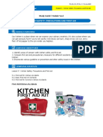 Kitchen Safety: Precautions and First Aid: Study Guide L Module No.5