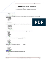 Set 1 - RDBMS MCQ Questions and Answer