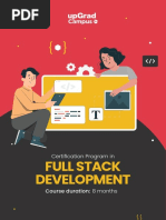 Upgrad Campus - Full Stack Development Brochure