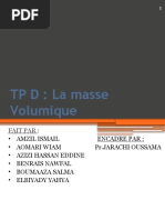 TP D: La Masse Volumique: Fait Par