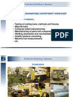 Production Technology Laboratory Workshop