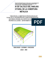 Memoria de Calculo de Cobertura Metalica