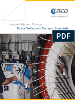 Low and Medium Voltage: Motor Testing and Common Standards