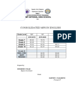 Consolidated Mps in English: Tiep National High School