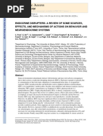 Endocrine Disrupters - A Review of Some Sources, Effects, and Mechanisms of Actions On Behaviour and Neuroendocrine Systems