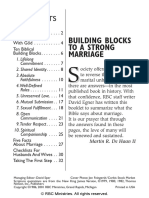 Building Blocks To A Strong Marriage