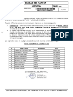 Convocatoria Fase Oposición