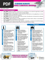 Boletin Cuidados Durante Condiciones Climaticas Adversas