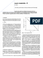 Outgassing of Vacuum materials-II