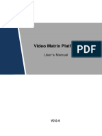 Video Matrix Platform (M70-4U) - User's Manual - V2.0.4