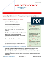 Outcomes of Democracy: How Do We Assess Democracy?