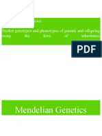 Learning Competencies: Predict Genotypes and Phenotypes of Parents and Offspring Using The Laws of Inheritance