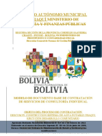 Gobierno Autónomo Municipal de Chaquí Ministerio de Economía Y Finanzas Públicas