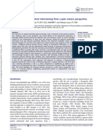 Listening Is Therapy: Patient Interviewing From A Pain Science Perspective