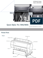 Epson Stylus Pro 7890/9890: Quick Reference Guide