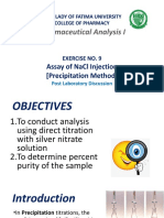 Activity No. 9 - PHAN111 Assay of NaCl Injection Post-Lab