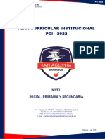 Plan Curricular Institucional 2022 Colegio San Agustin