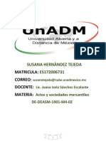 Susana Hernàndez Tejeda ES172006731: Matricula: Correo: Docente: Materia