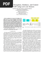 Real-Time Navigation, Guidance, and Control of A UAV Using Low-Cost Sensors