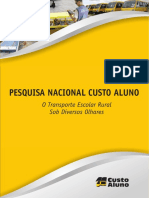 Livro Pesquisa Nacional Custo Aluno o Transporte Escolar Rural Sob Diversos Olhares