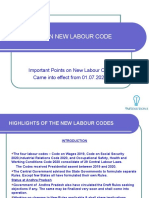 New Labour Code - Highlights - by Dr. B.Giasuddin