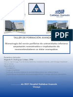 FLYER TALLER DE FORMACIÓN AVANZADA en Microcirugía Del Nervio Periférico de Extremidades Inferiores... 2021