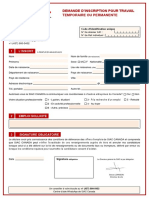 Formulaire de Demande D'emploi Pro - sia-CANADA MM00Q Ca2022