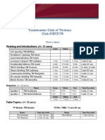 Timers Worksheet Toastmasters Template 082220