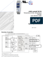 Temperature Limiter, Temperature Monitor Nach Din en 14597: Jumo Safetym TB/TW