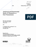 Analytical and Experimental Study of Vibrations in A Gear Transmission