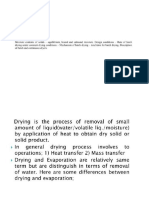 Drying in Mass Transfer