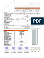 Xxxpol 1710 2690Mhz ×3 65° 18dbi 0° 10° Manual or by Optional Rcu (Remote Control Unit) Antenna Electrical Specifications