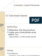 Pediatric Community-Acquired Pneumonia: CC Trisha Pamela Oquendo