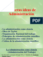 Primeras Ideas de Administración