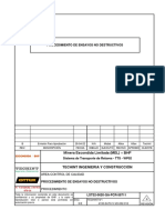 Procedimientos de Ensayos No Destructivos