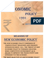 New Economic Policy of India 1991