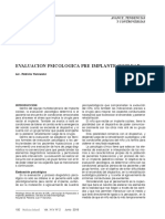 Evaluacion Psicologica Pre Implante Coclear Lic. Patricia Yacovone