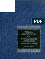 Formal Specification of Programming Languages A Panoramic Primer by Frank G. Pagan