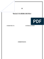 BAJAJ Vs HERO HONDA Comparative Analysis in Automobile Industry Thesis 86p.